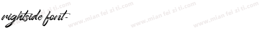 rightside font字体转换